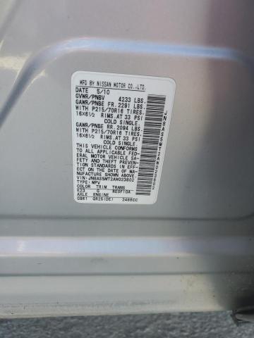 2010 NISSAN ROGUE S - JN8AS5MT2AW023802