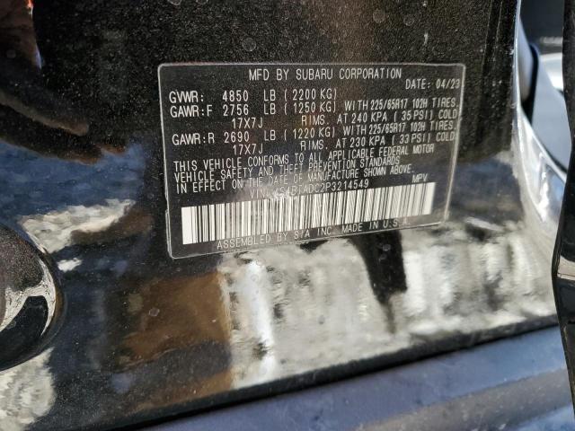 2023 SUBARU OUTBACK PR #3290305241