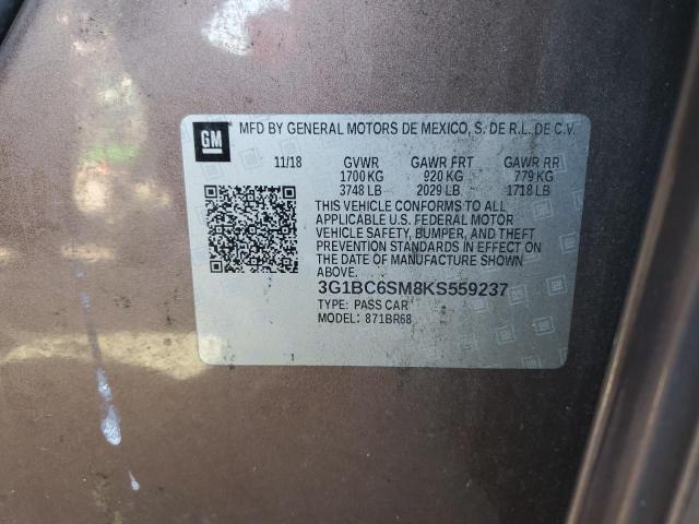 2019 CHEVROLET CRUZE LS - 3G1BC6SM8KS559237