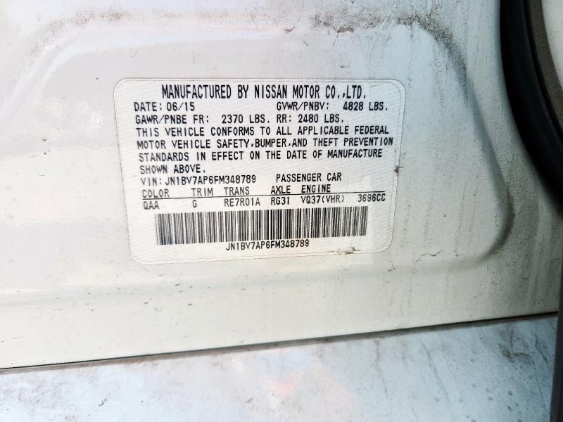 2015 INFINITI Q50 JN1BV7AP6FM348789