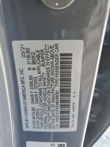 2021 HONDA ACCORD SPORT SE 1HGCV1F4XMA056091