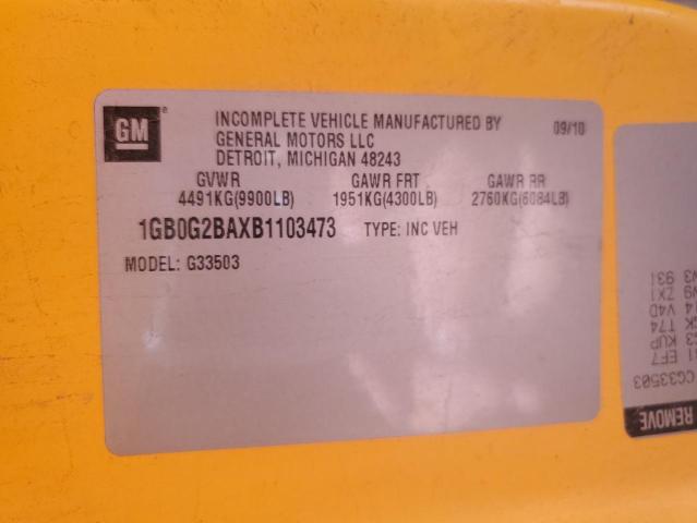 2011 CHEVROLET BANTAM G3500 #3273801366