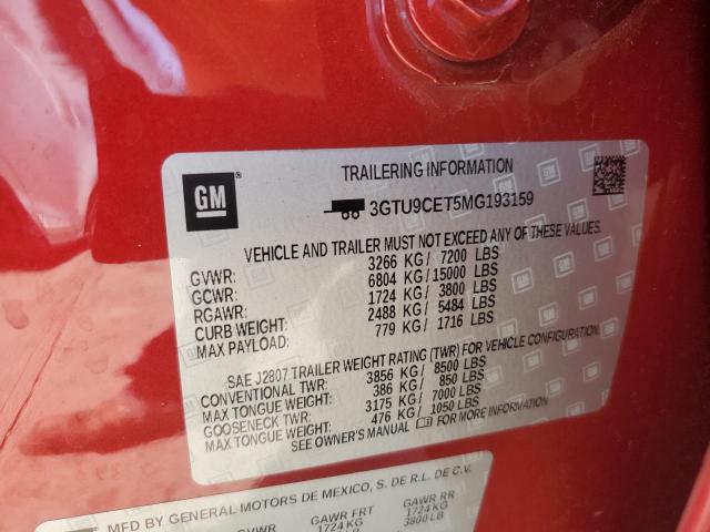 2021 GMC SIERRA K1500 ELEVATION 3GTU9CET5MG193159