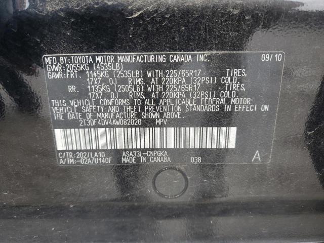 2010 TOYOTA RAV4 LIMIT - 2T3DF4DV4AW082020