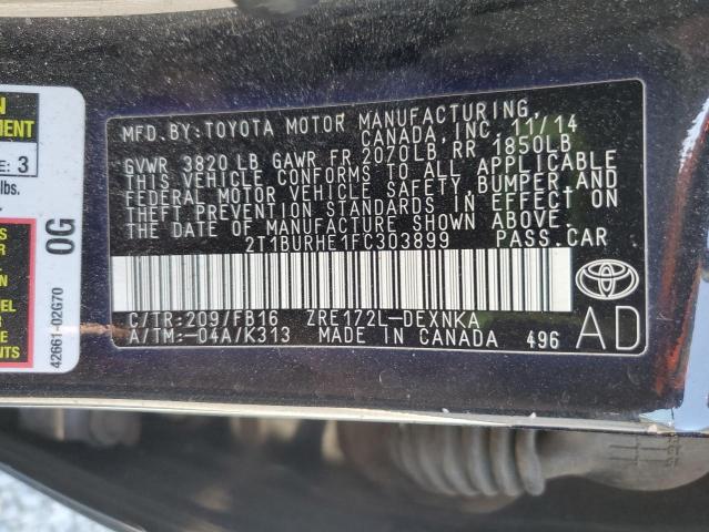 2015 TOYOTA COROLLA L - 2T1BURHE1FC303899