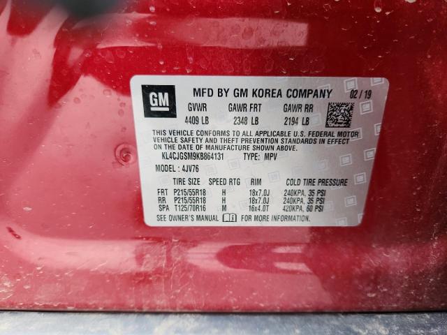 2019 BUICK ENCORE ESS - KL4CJGSM9KB864131