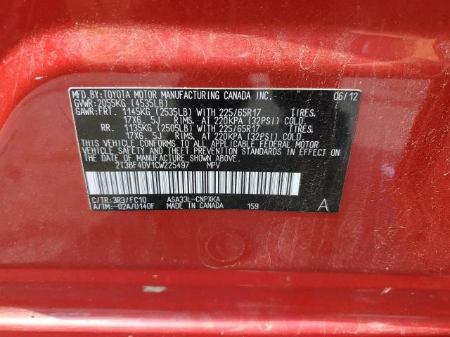 2012 TOYOTA RAV4 #3290152264