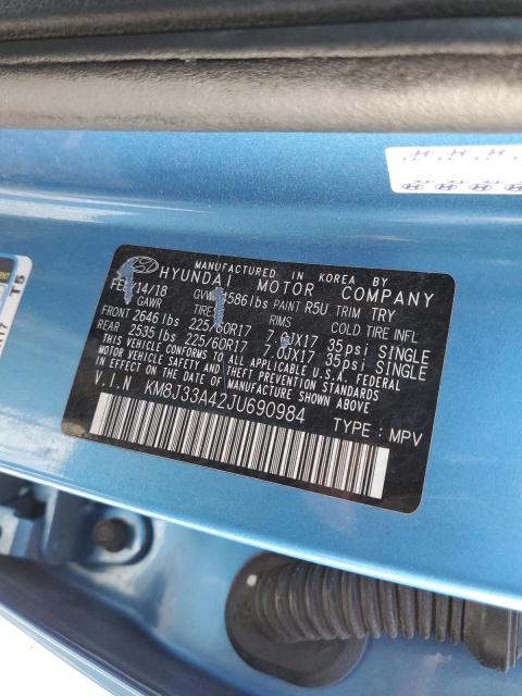 2018 HYUNDAI TUCSON SEL - KM8J33A42JU690984