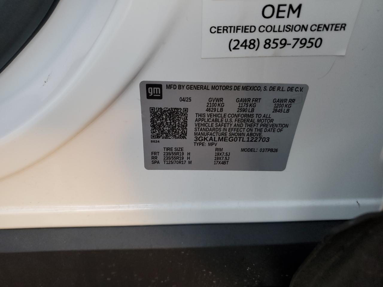 GMC TERRAIN ELEVATION