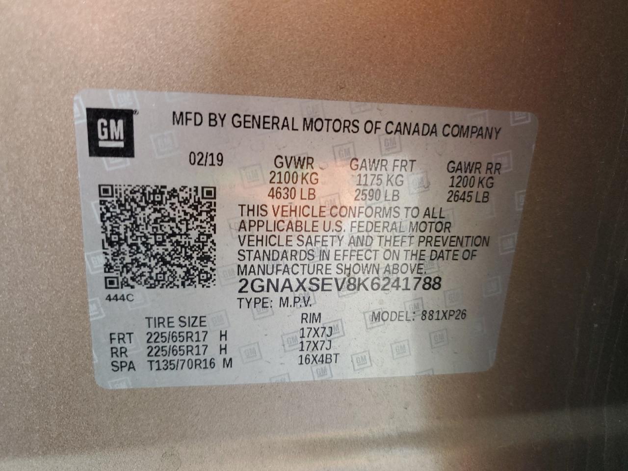 CHEVROLET EQUINOX LS