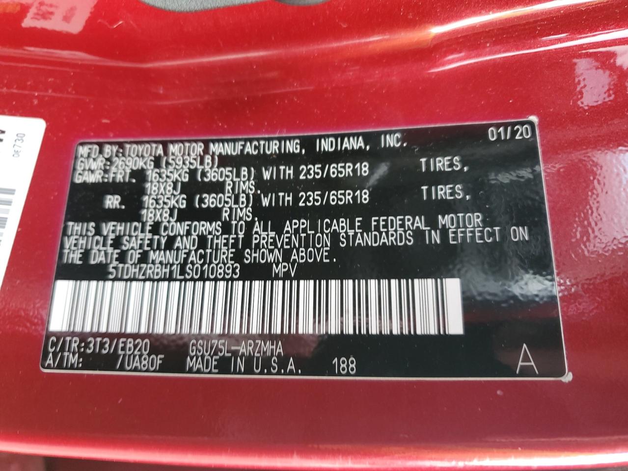 TOYOTA HIGHLANDER XLE