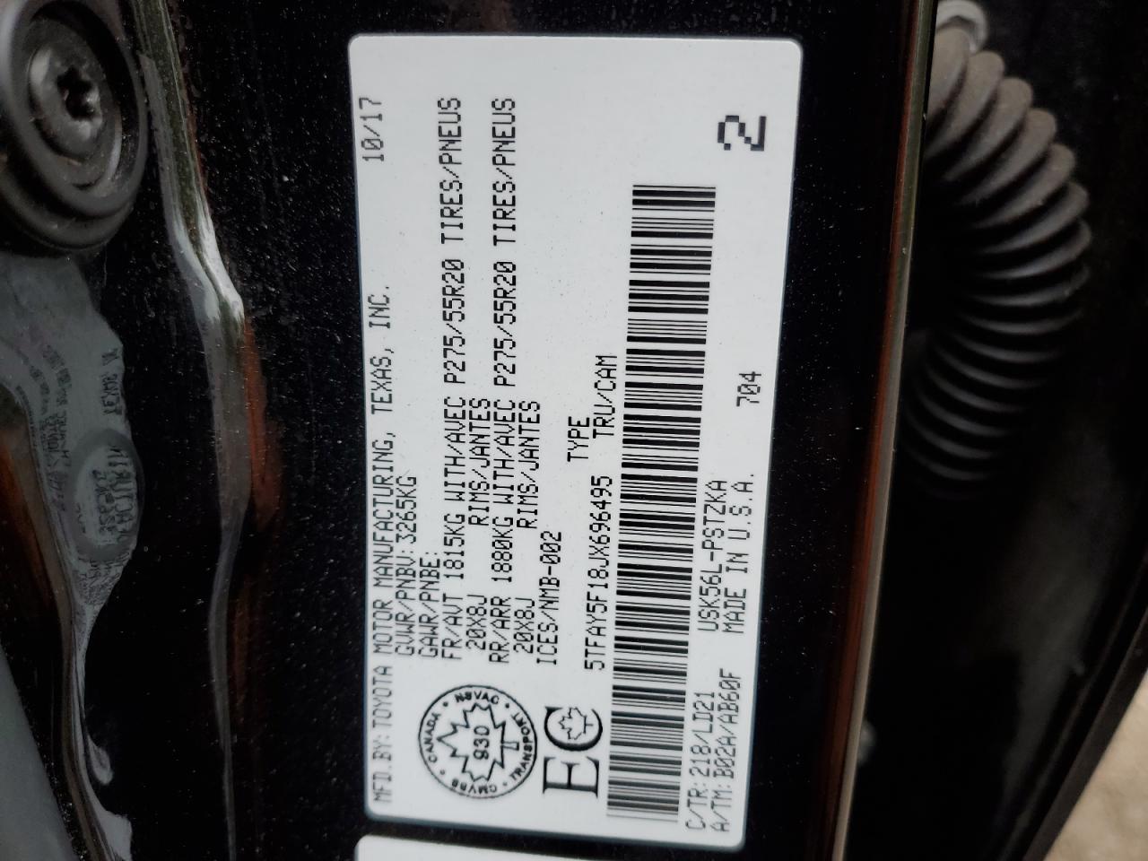 TOYOTA TUNDRA CREWMAX 1794