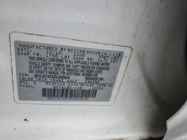 2013 NISSAN VERSA S #3286744318