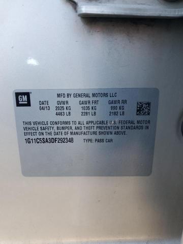 2013 CHEVROLET MALIBU 1LT - 1G11C5SA3DF292348