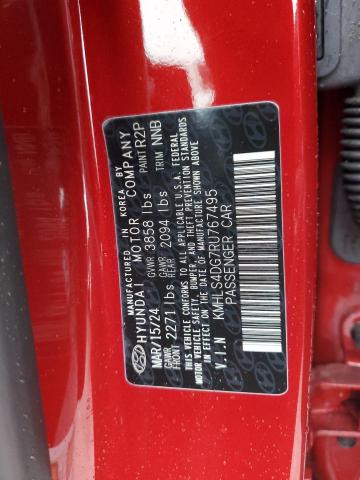 2024 HYUNDAI ELANTRA SE - KMHLS4DG7RU767495