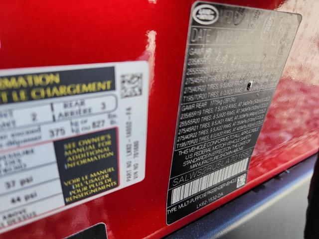 2020 LAND ROVER RANGE ROVE #3293372440