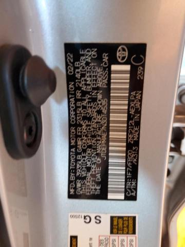 2022 TOYOTA COROLLA LE #3304021628