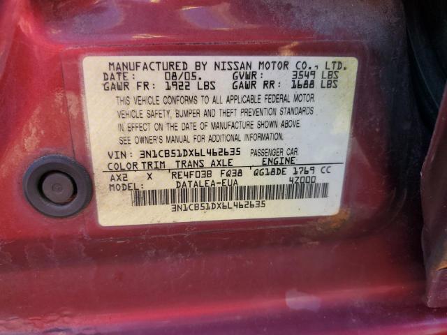2006 NISSAN SENTRA 1.8 #3268958238