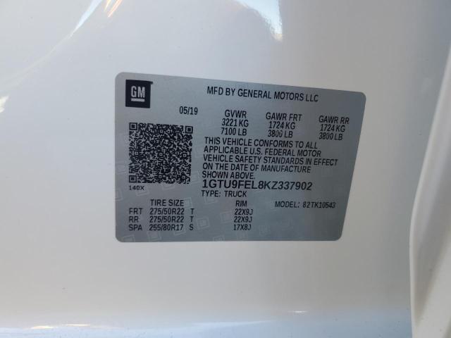 2019 GMC SIERRA K1500 DENALI 1GTU9FEL8KZ337902