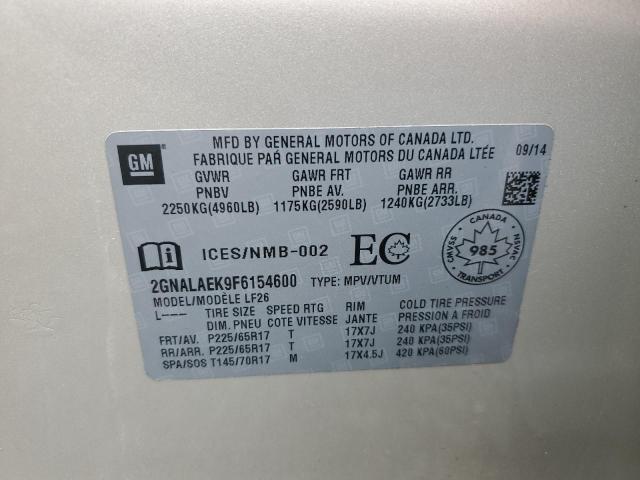 2015 CHEVROLET EQUINOX LS #3285734665