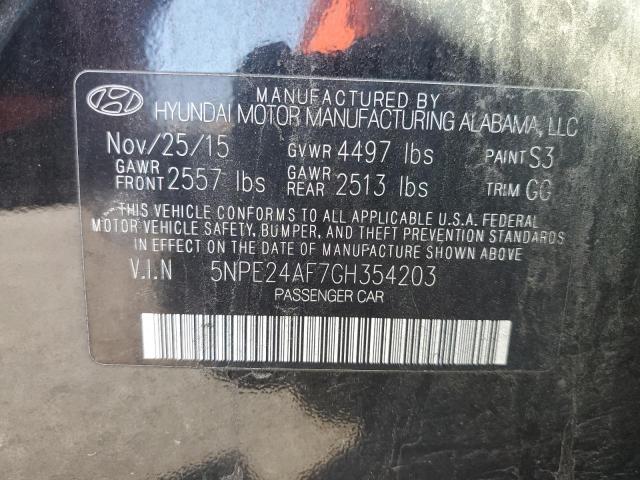 2016 HYUNDAI SONATA SE 5NPE24AF7GH354203