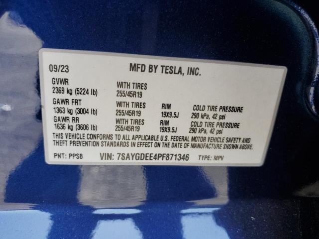 2023 TESLA MODEL Y - 7SAYGDEE4PF871346