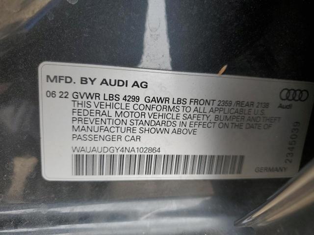 2022 AUDI A3 PREMIUM #3287899282