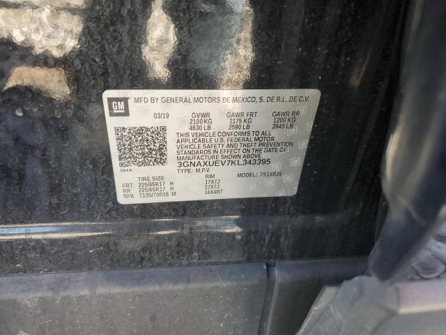 2019 CHEVROLET EQUINOX LT - 3GNAXUEV7KL343395