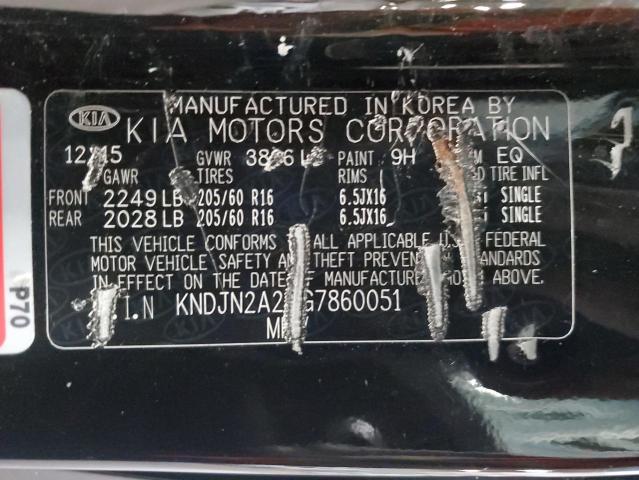 2016 KIA SOUL KNDJN2A24G7860051