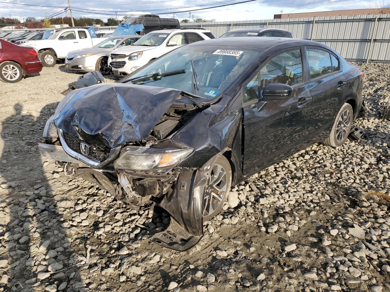 Lot #3309421983 2014 HONDA CIVIC EX