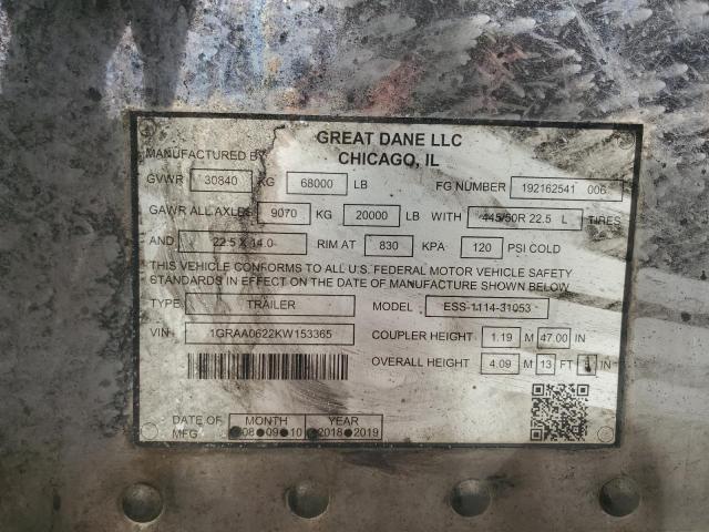 2019 GREAT DANE UNKNOWN #3309477561