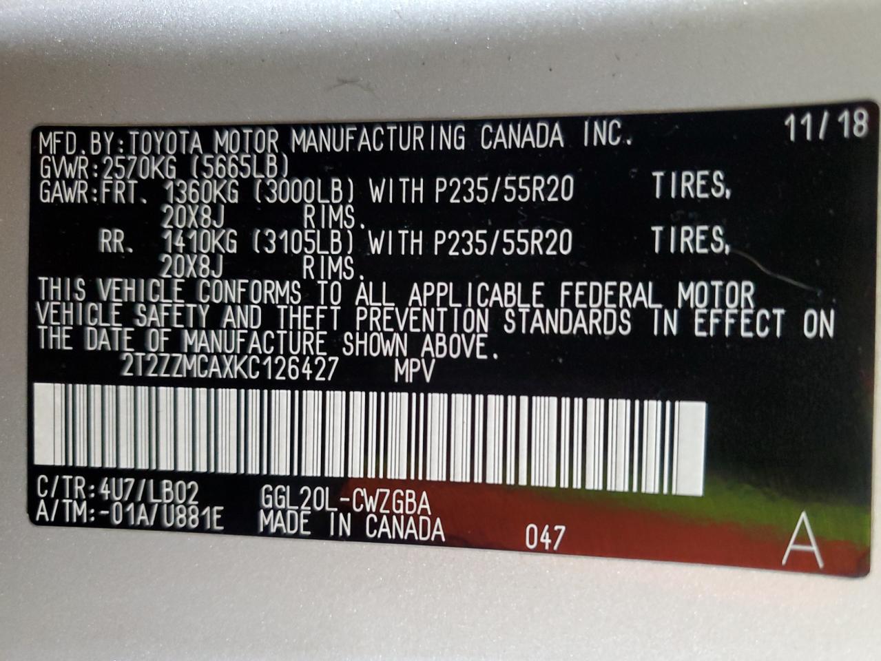 LEXUS RX 350 BASE