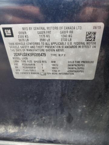 2015 CHEVROLET EQUINOX LT - 2GNFLGEK5F6395479