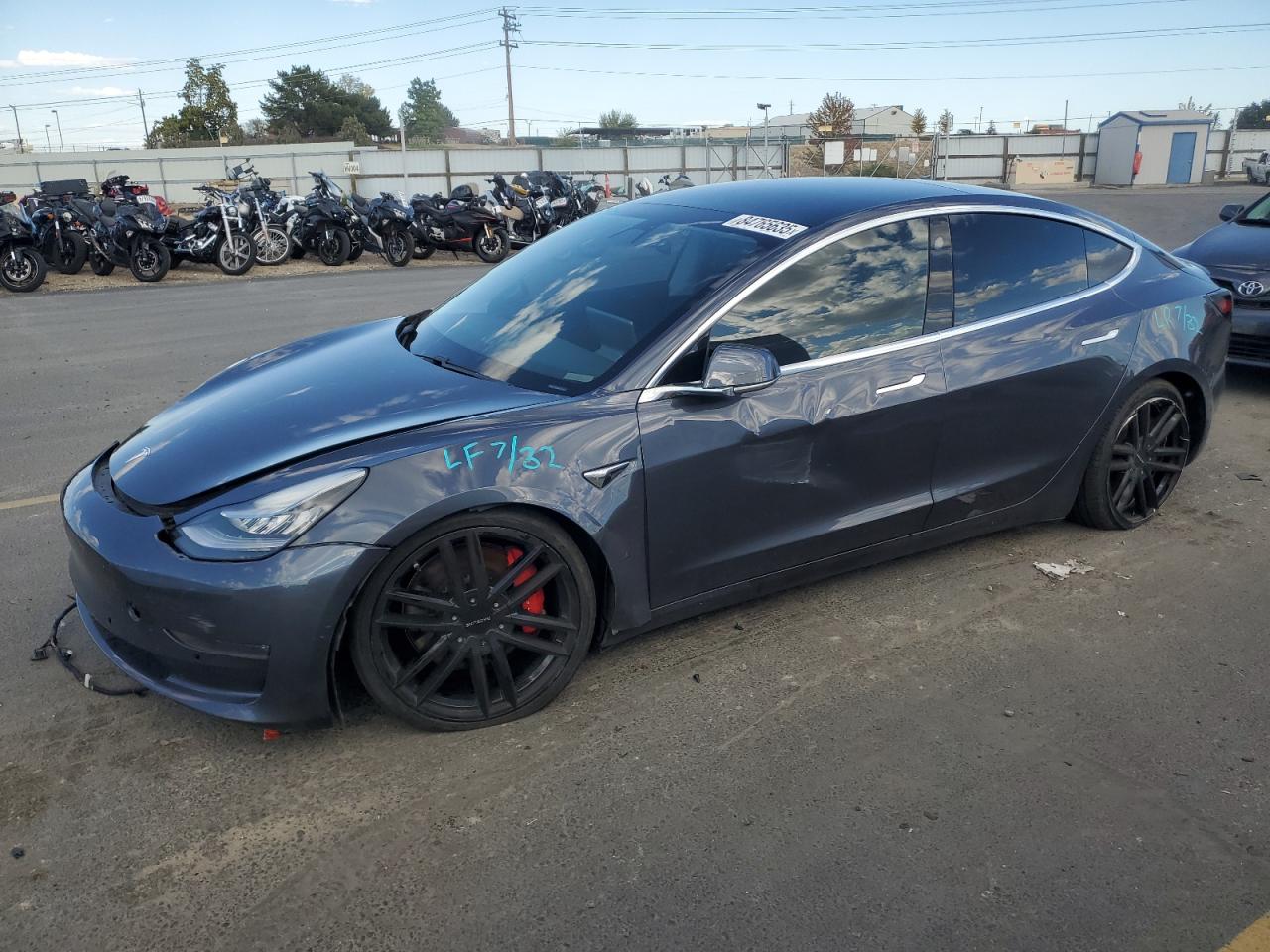 Lot #3278908076 2020 TESLA MODEL 3