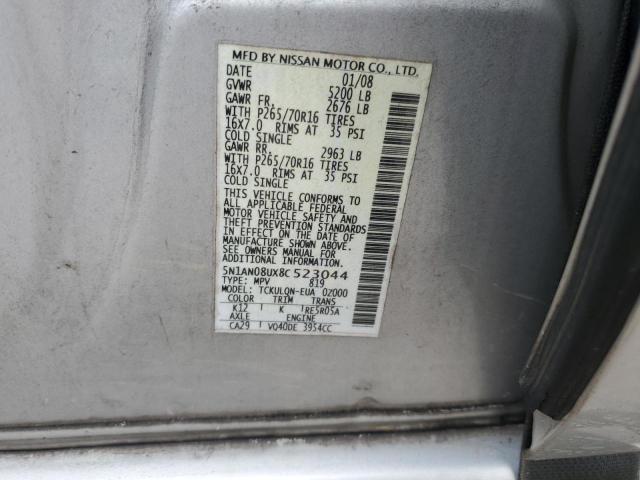 2008 NISSAN XTERRA OFF #3305419433