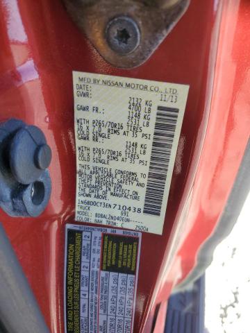 2014 NISSAN FRONTIER S - 1N6BD0CT3EN710438