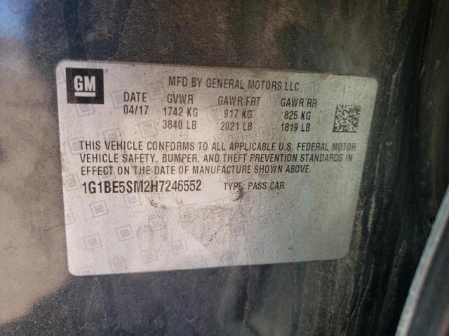 2017 CHEVROLET CRUZE LT 1G1BE5SM2H7246552