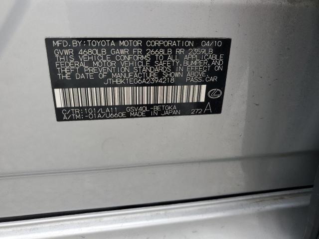 2010 LEXUS ES 350 - JTHBK1EG6A2394218