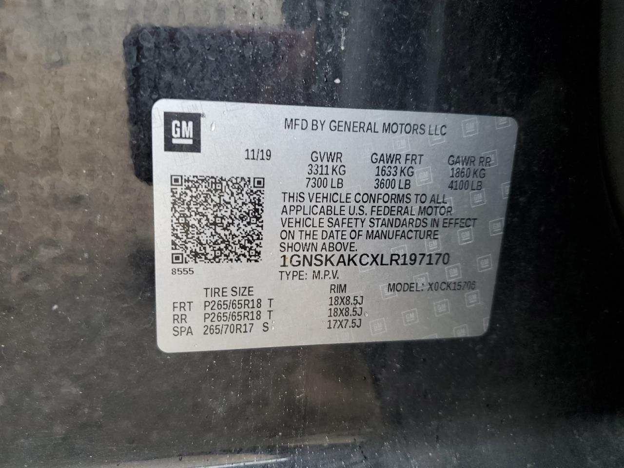 CHEVROLET TAHOE K1500 LS