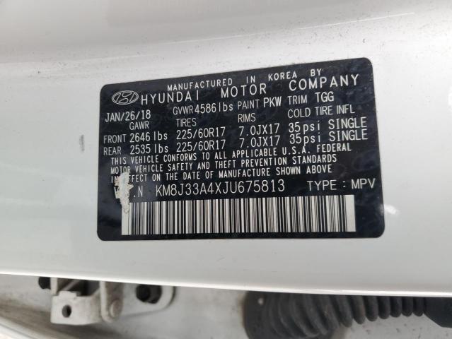 2018 HYUNDAI TUCSON SEL - KM8J33A4XJU675813