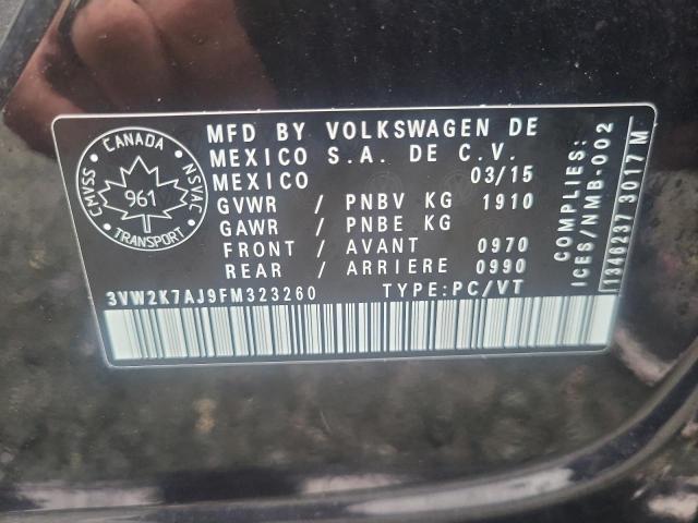 2015 VOLKSWAGEN JETTA BASE - 3VW2K7AJ9FM323260
