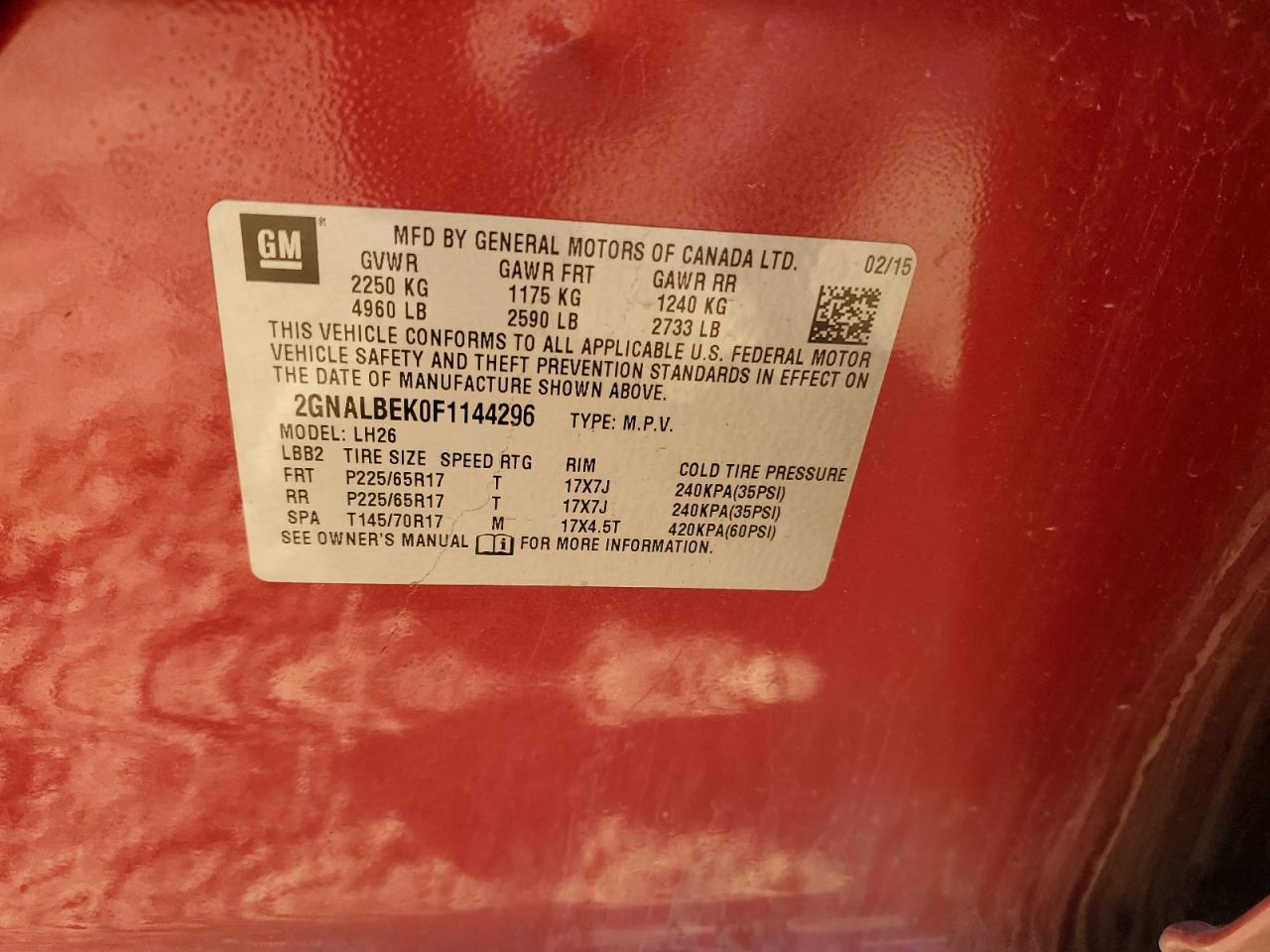 CHEVROLET EQUINOX LT