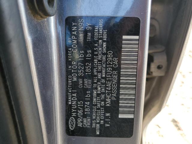 2015 HYUNDAI ACCENT GLS KMHCT4AE1FU912980