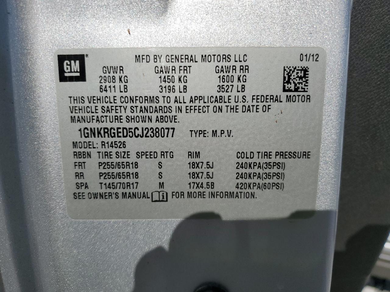 CHEVROLET TRAVERSE LT