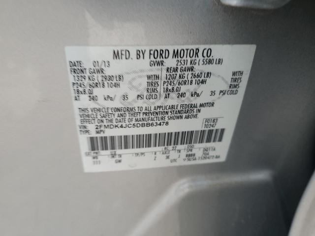 2013 FORD EDGE SEL - 2FMDK4JC5DBB63478