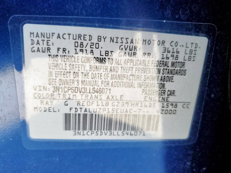 2020 NISSAN KICKS SR #3284964928