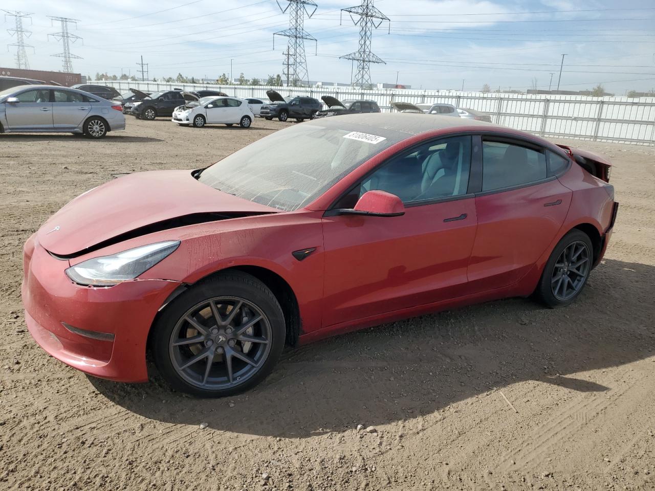 Lot #3298191052 2023 TESLA MODEL 3