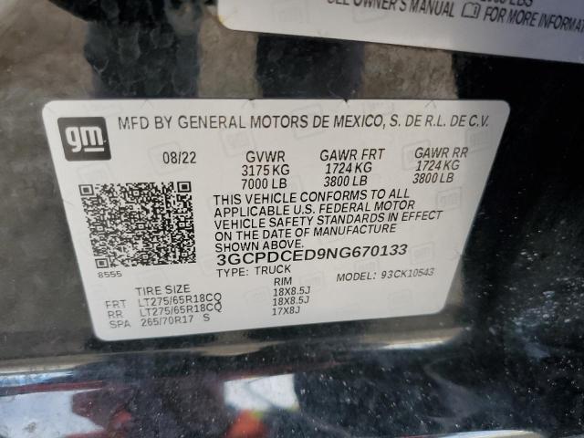 2022 CHEVROLET SILVERADO #3301782341