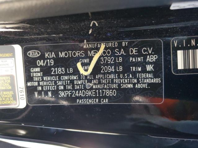 2019 KIA FORTE FE - 3KPF24AD9KE117860