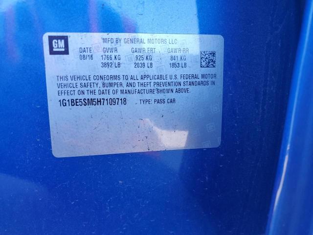 2017 CHEVROLET CRUZE LT #3292425594